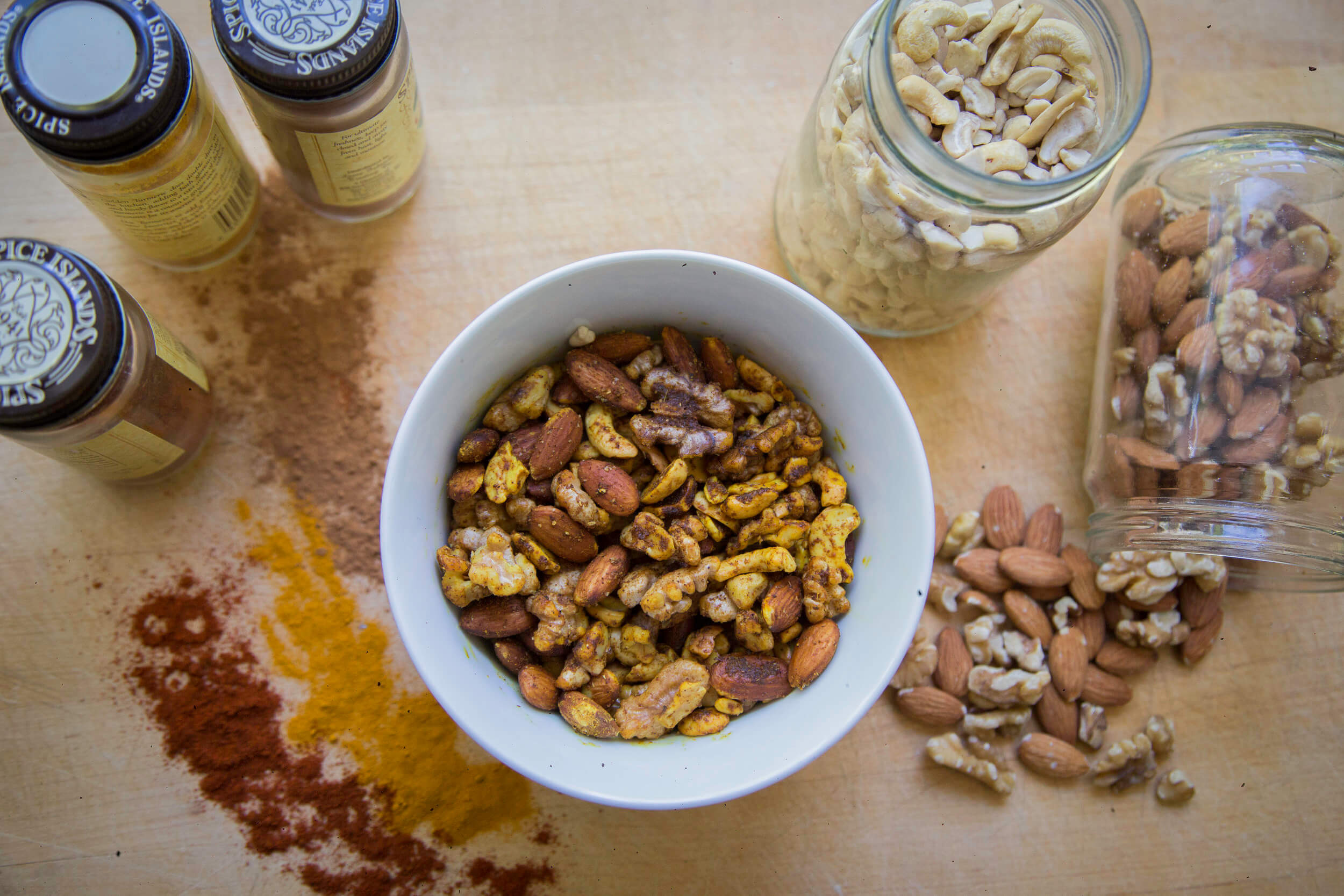 Rosemary + Turmeric Spiced Nuts