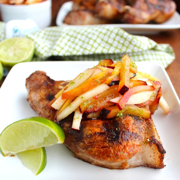 Grilled-Pork-Chops-With-Stone-Fruit-Slaw