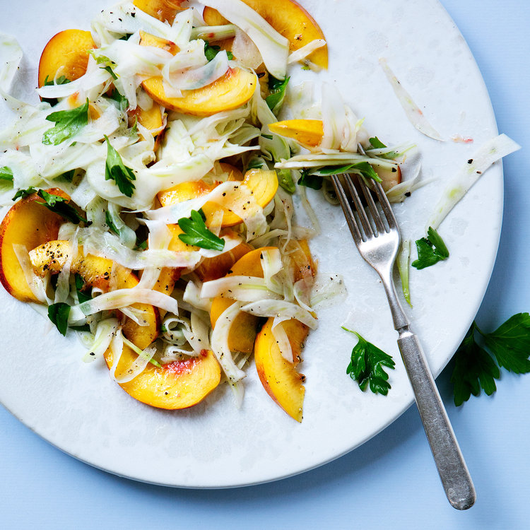 Peach-Fennel-Slaw